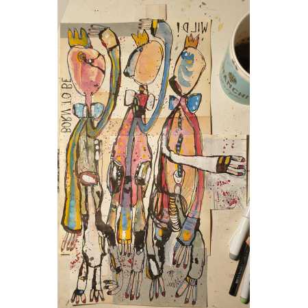 Morgenzeichnung - BORN TO BE WILD 3