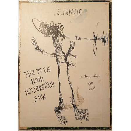 Zeichnung, DAMALS, ALS DIE SEELE NOCH UNSTERBLICH WAR.