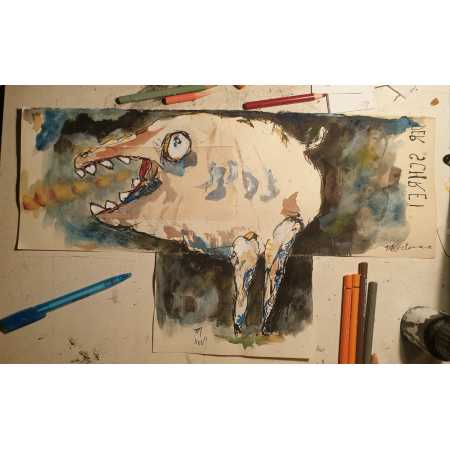 Zeichnung, DER SCHREI  2