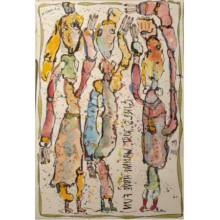 Zeichnung, GIRLS JUST WANNA HAVE FUN