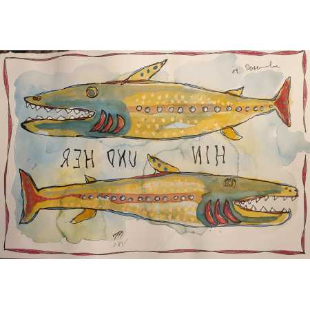 Zeichnung, HIN UND HER