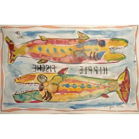 Zeichnung, HIPPIEFISCHE