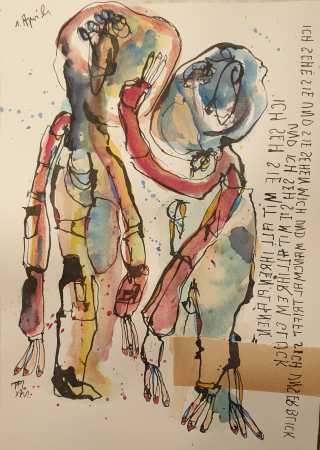 ICH SEHE SIE UND SIE SEHEN MICH