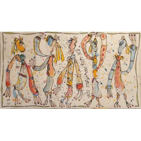 Zeichnung, ICH WILL DOCH WIE ALLE SEIN