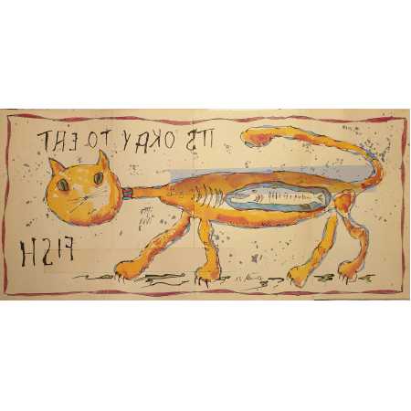 Zeichnung, IT'S OKAY TO EAT FISH