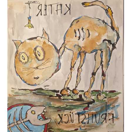 Morgenzeichnung - KATERFR&Uuml;HST&Uuml;CK