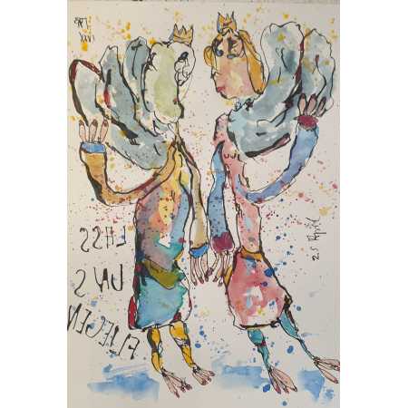 Zeichnung, LASS UNS FLIEGEN