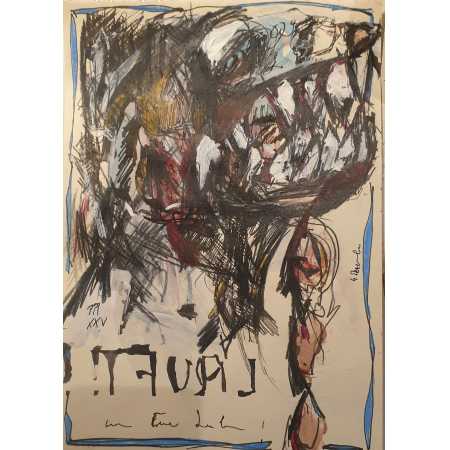 Zeichnung, LAUFT !    (UM EUER LEBEN)