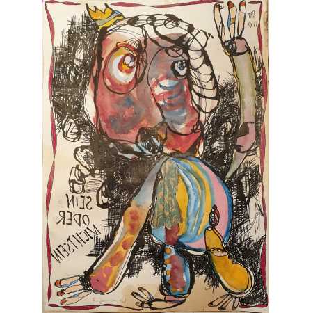 Zeichnung, SEIN ODER NICHTSEIN. (2)