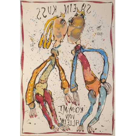 Morgenzeichnung - SO EIN KUSS KOMMT VON ALLEIN   (2)