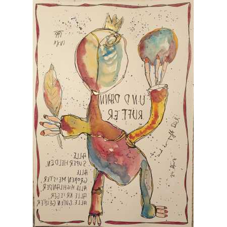 Morgenzeichnung - UND DANN RUFT ER......