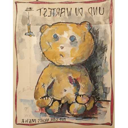 Zeichnung, UND DU WARTEST / AUF GAR NICHTS MEHR