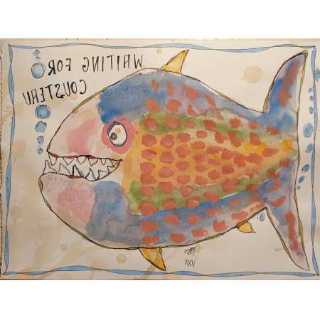 Zeichnung, WAITING FOR COUSTEAU