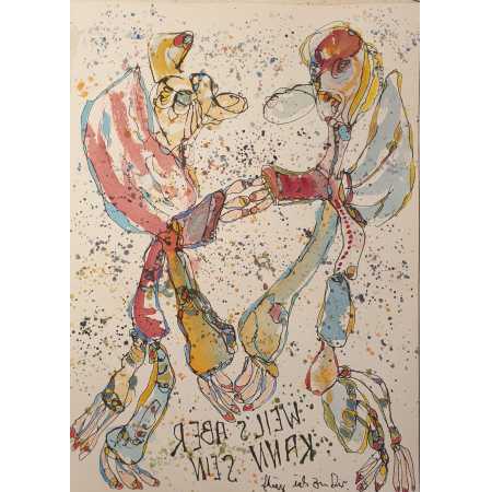 Zeichnung, WEIL'S ABER KANN SEIN (flieg ich zu Dir)