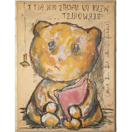 Morgenzeichnung - WENN DU NACHTS DEIN BETT ZERW&Uuml;HLST