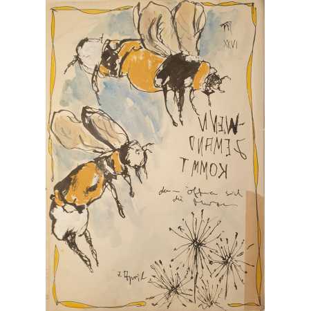 Morgenzeichnung - WENN JEMAND KOMMT....