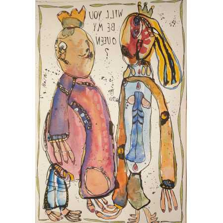 Zeichnung, WILL YOU BE MY QUEEN ?